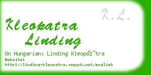 kleopatra linding business card